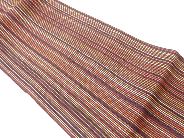 Striped woven summer Nagoya obi